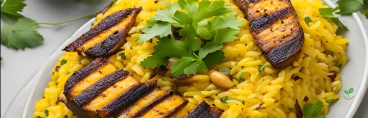 Baião de Dois Vegano com Banana Temperada e Especiarias