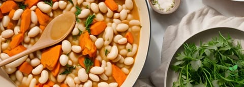 Puchero Vegano com Feijão Branco