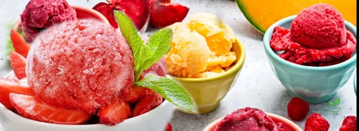 A Sobremesa Gelada que Une Sabor, Leveza e Saúde - Sorbet Caseiro