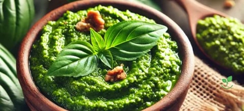 Pesto de Bertalha (PANC) com Castanha-do-Pará