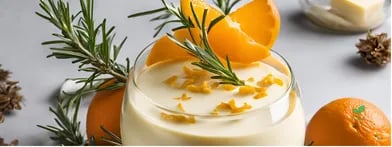 Mousse de Laranja com Alecrim