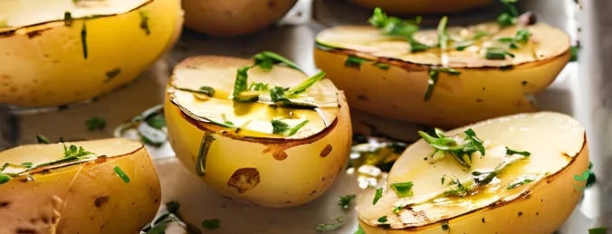 Batatas Assadas Crocantes com Alecrim e Alho 🥔
