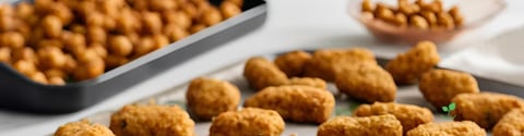 Nuggets de Grão-de-Bico Assados